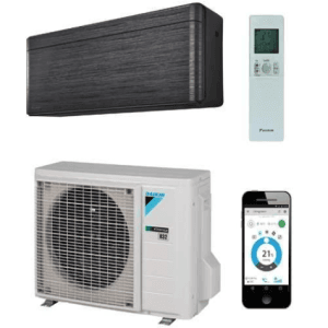 Daikin Stylish 2,5kW zwart -hout